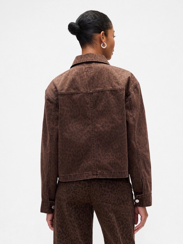 GAP Džínsova crop jakna GAP