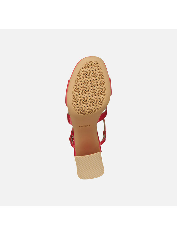 Geox Rdeči ženski sandali Geox New Eraklia 80 T01