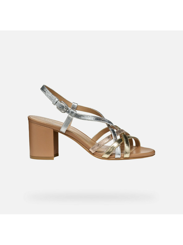 Geox Zlati ženski sandali Geox Virnilisa 65 S