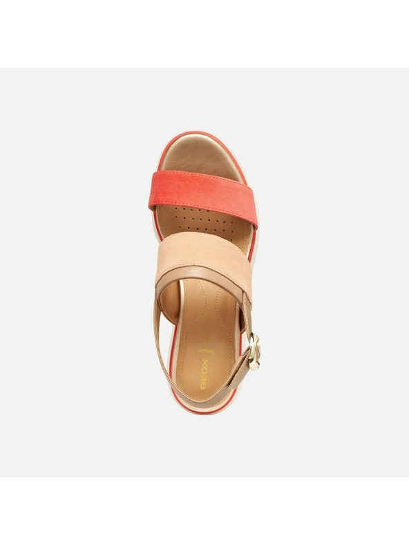 Geox Rdeči ženski sandali Geox Gardenia