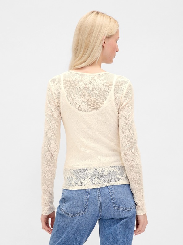 GAP Čipkast prosojni top GAP