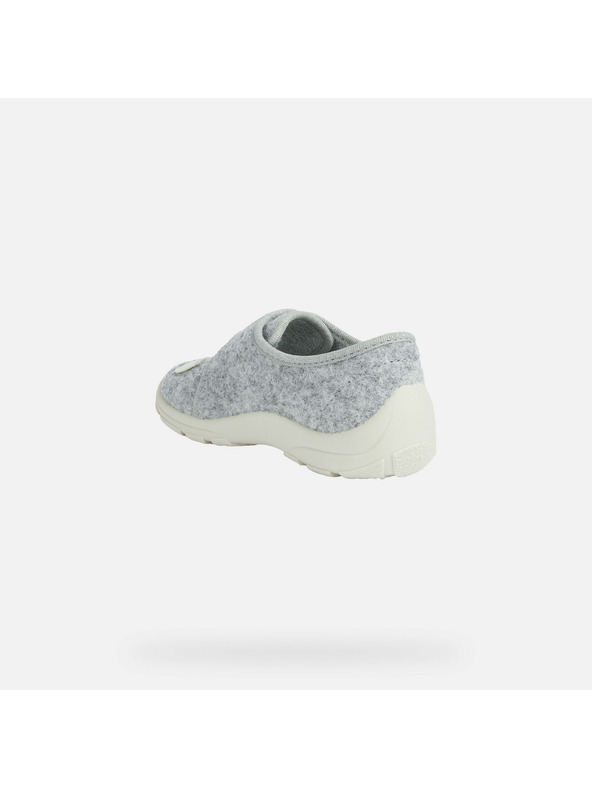 Geox Sivi dekliški copati Geox Nymel