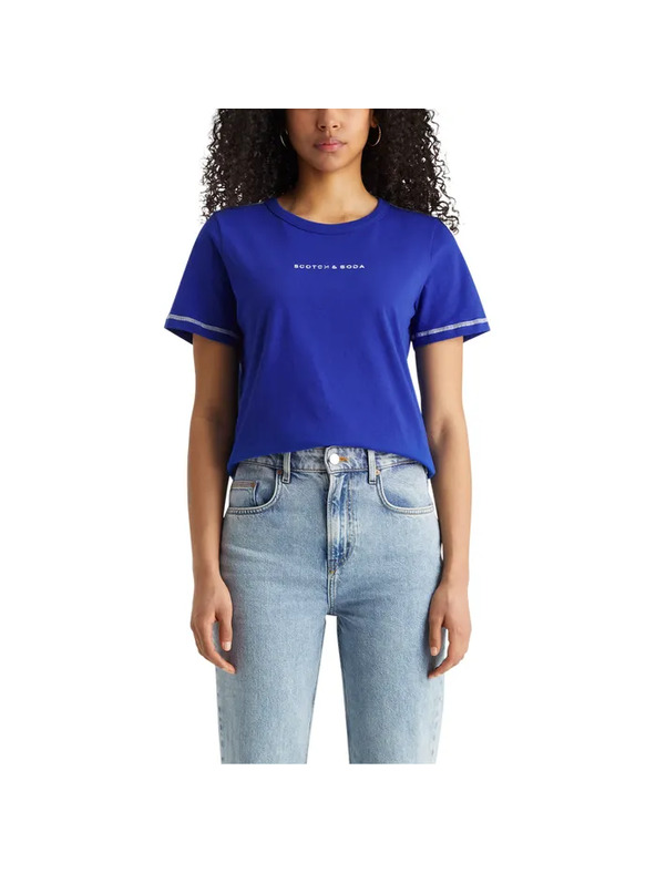 Scotch & Soda Modra ženska majica Scotch & Soda