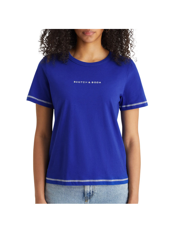 Scotch & Soda Modra ženska majica Scotch & Soda