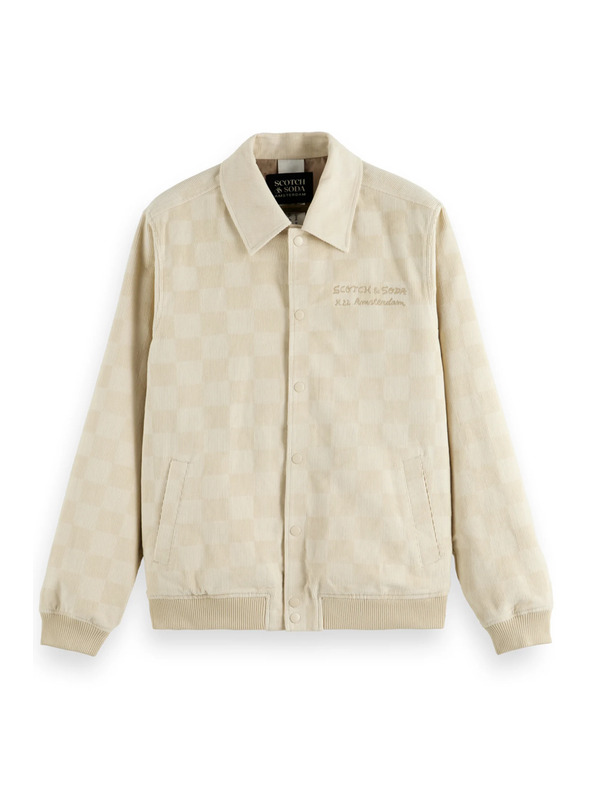 Scotch & Soda Kremasta moška manšestrska jakna Scotch & Soda College