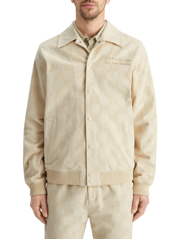 Scotch & Soda Kremasta moška manšestrska jakna Scotch & Soda College