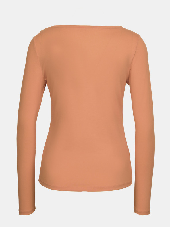 Orsay Svetlo rjava ženska majica z dolgimi rokavi ORSAY