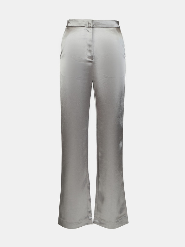 Orsay Srebrne satenaste ženske hlače ORSAY