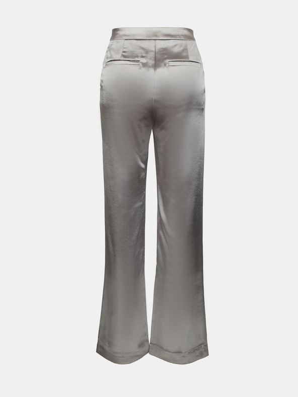 Orsay Srebrne satenaste ženske hlače ORSAY