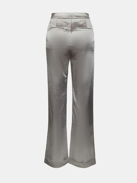 Orsay Srebrne satenaste ženske hlače ORSAY