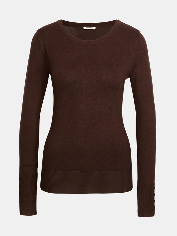 Orsay Temno rjav ženski pulover ORSAY