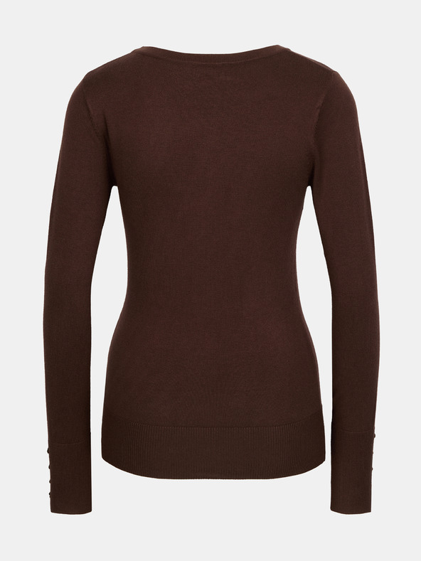 Orsay Temno rjav ženski pulover ORSAY
