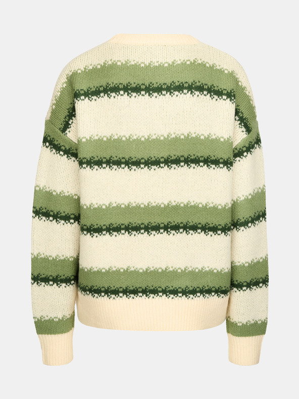 Orsay Zelen ženski črtasti pulover ORSAY