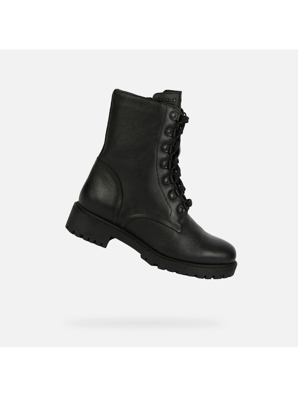 Geox Črni ženski gležnarji Geox Hoara