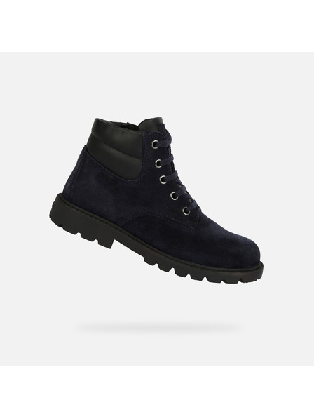 Geox Temno modri fantovski gležnjarski čevlji Geox Shaylax