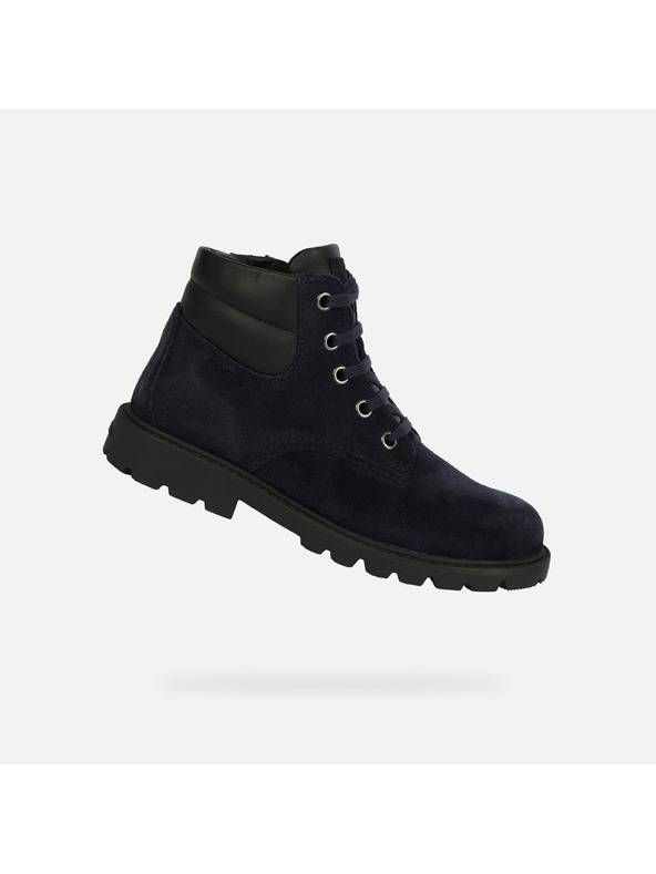 Geox Temno modri fantovski gležnjarski čevlji Geox Shaylax