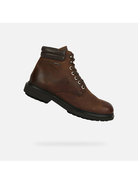 Geox Rjavi moški gležnjarji Geox Faloria b abx