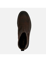 Geox Temno rjavi moški gležnjarski čevlji Geox Calaita