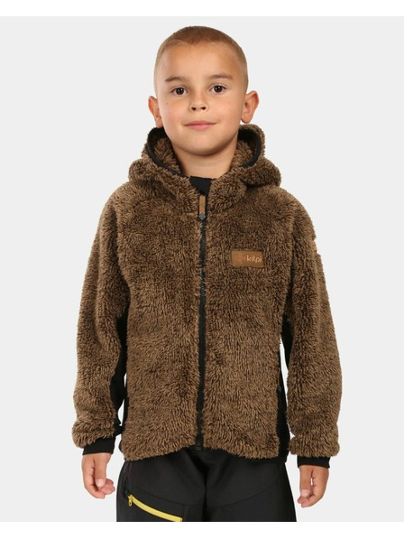 Kilpi Fantovska kosmatа flis jopa s kapuco Kilpi NORKA-JB Rjava