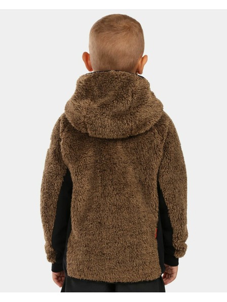 Kilpi Fantovska kosmatа flis jopa s kapuco Kilpi NORKA-JB Rjava