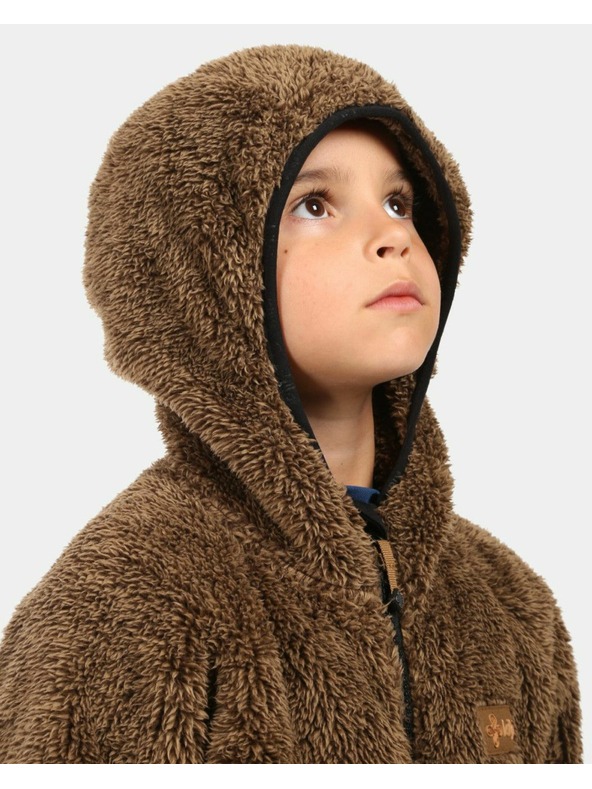 Kilpi Fantovska kosmatа flis jopa s kapuco Kilpi NORKA-JB Rjava