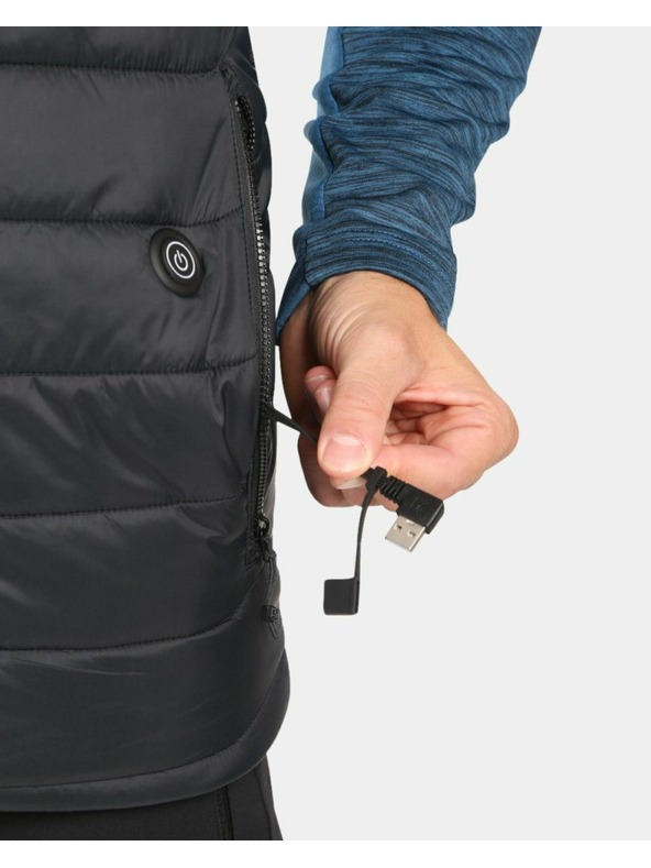 Kilpi Moški telovnik z vgrajenimi grelnimi ploščami Kilpi HEATEO-M Black