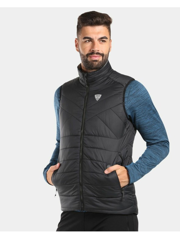 Kilpi Moški telovnik z vgrajenimi grelnimi ploščami Kilpi HEATEO-M Black