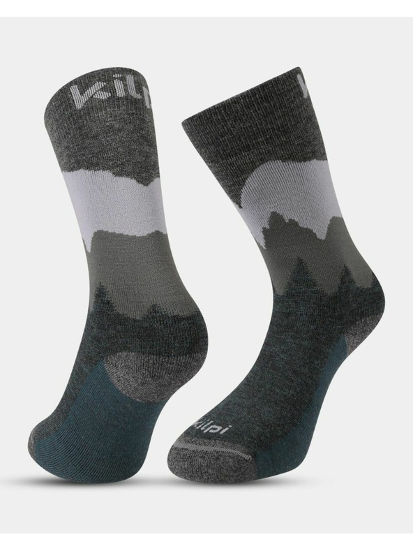 Kilpi Unisex pohodne nogavice Kilpi NORS-U Zelena