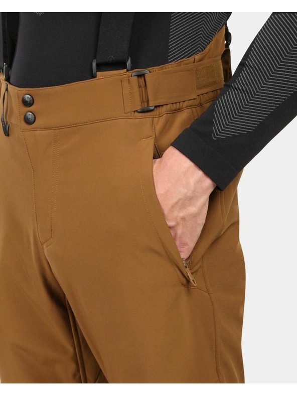 Kilpi Moške softshell smučarske hlače Kilpi RHEA-M Rjava