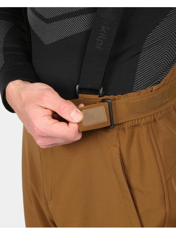 Kilpi Moške softshell smučarske hlače Kilpi RHEA-M Rjava
