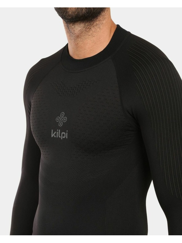 Kilpi Moška brezšivna termo majica z dolgimi rokavi Kilpi NATHAN-M Črna