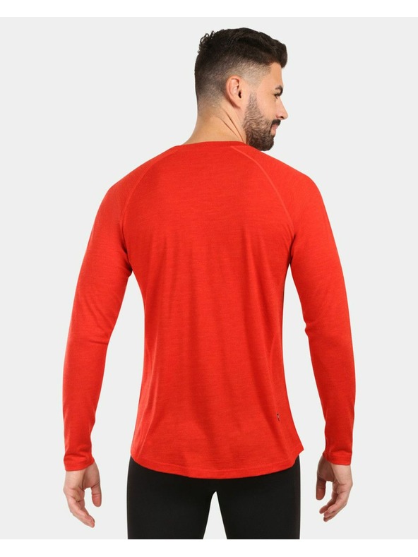 Kilpi Moška termo majica iz MERINO WOOL z dolgimi rokavi Kilpi MAVORA TOP-M Rdeča