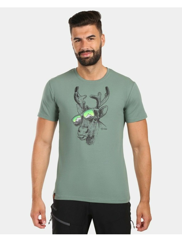 Kilpi Moška bombažna majica Kilpi DISCOVER-M Khaki