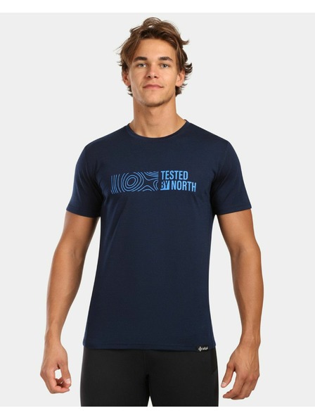 Kilpi Moška majica iz MERINO VOLNE Kilpi SLOPER-M Temno modra