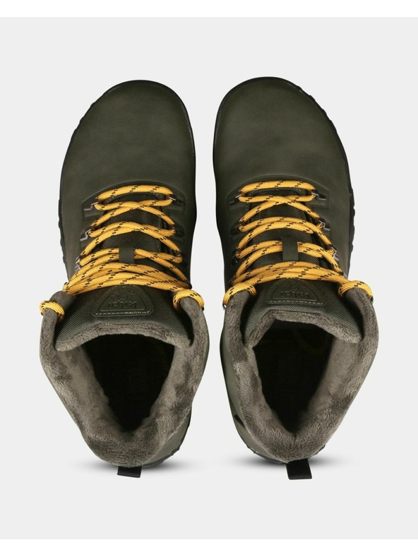 Kilpi Uniseks visoka zunanja barefoot obuv Kilpi BARE HIGH WP-U Temno zelena