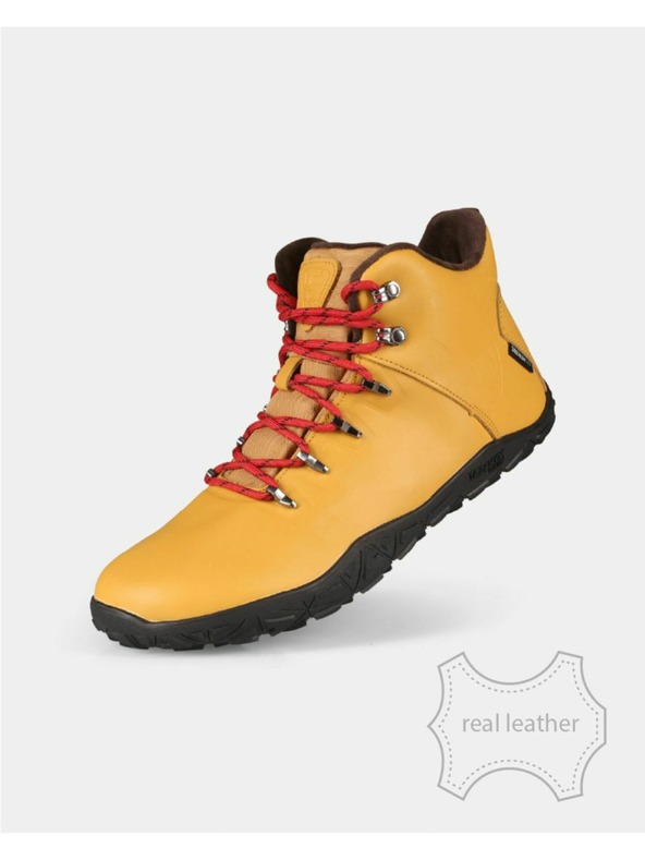 Kilpi Uniseks visoka zunanja barefoot usnjana obuv Kilpi BARE LEATHER HIGH-U Bež