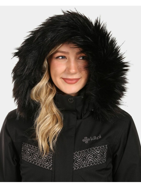 Kilpi Ženski zimski plašč Kilpi PERU-W Black