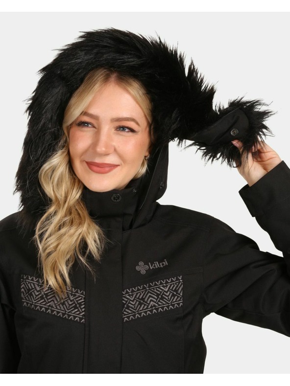 Kilpi Ženski zimski plašč Kilpi PERU-W Black