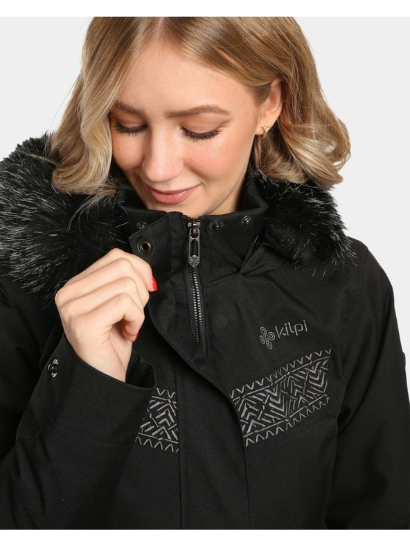 Kilpi Ženski zimski plašč Kilpi PERU-W Black