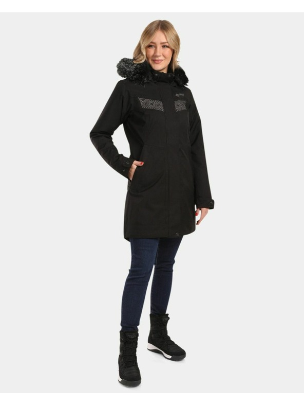 Kilpi Ženski zimski plašč Kilpi PERU-W Black