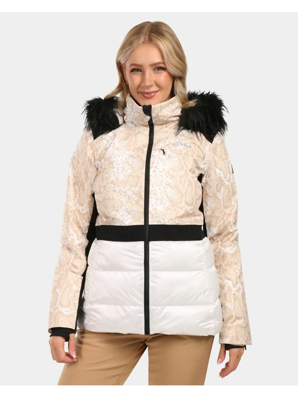 Kilpi Ženska smučarska jakna z vgrajenim ogrevanjem Kilpi LENA-W Bela