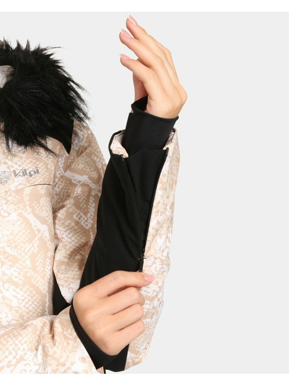 Kilpi Ženska smučarska jakna z vgrajenim ogrevanjem Kilpi LENA-W Bela