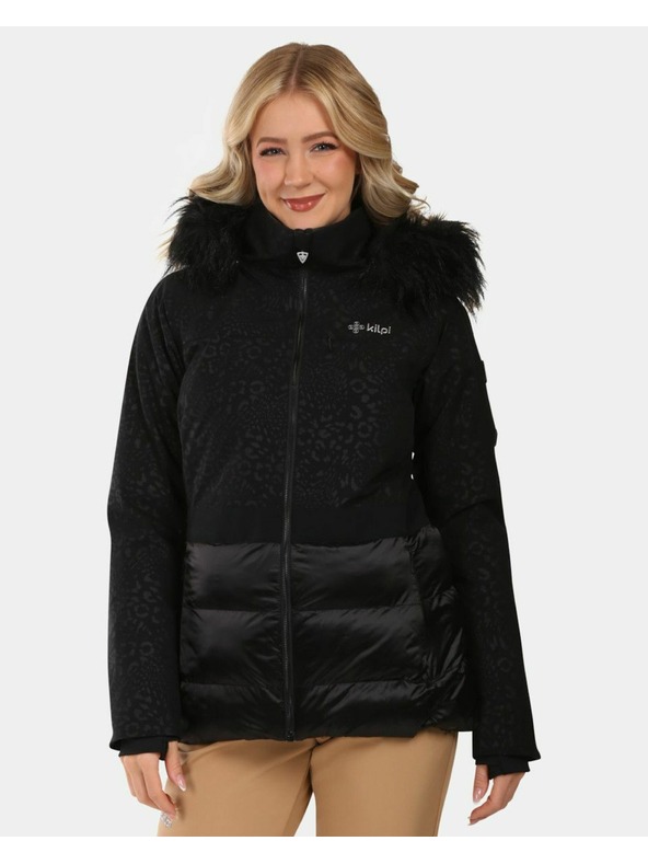 Kilpi Ženska smučarska jakna z integriranim ogrevanjem Kilpi LENA-W Črna