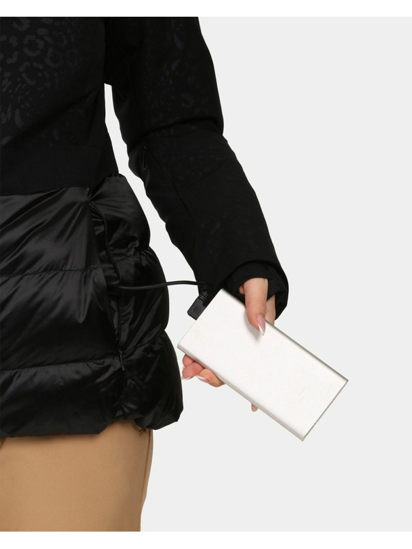 Kilpi Ženska smučarska jakna z integriranim ogrevanjem Kilpi LENA-W Črna