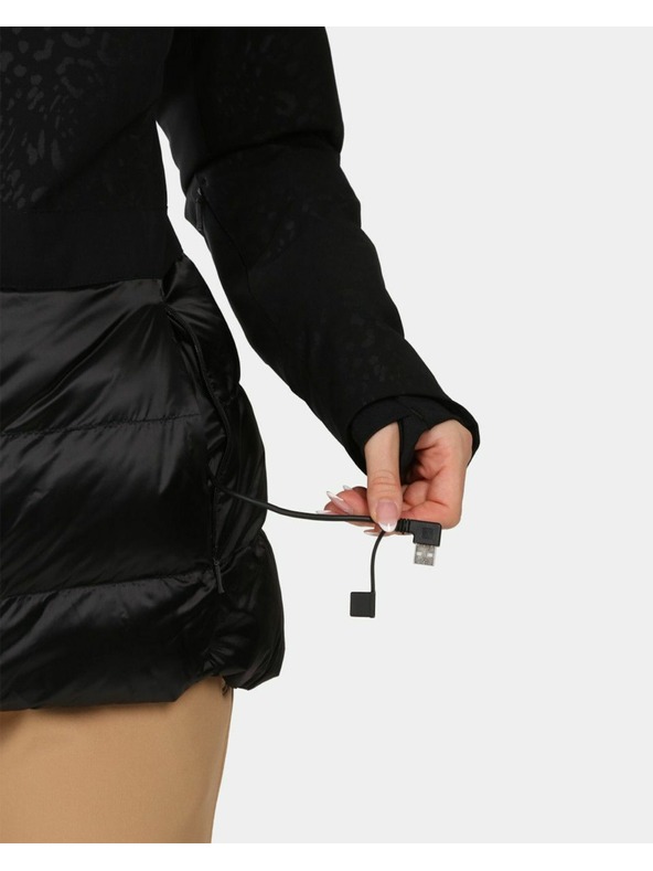 Kilpi Ženska smučarska jakna z integriranim ogrevanjem Kilpi LENA-W Črna