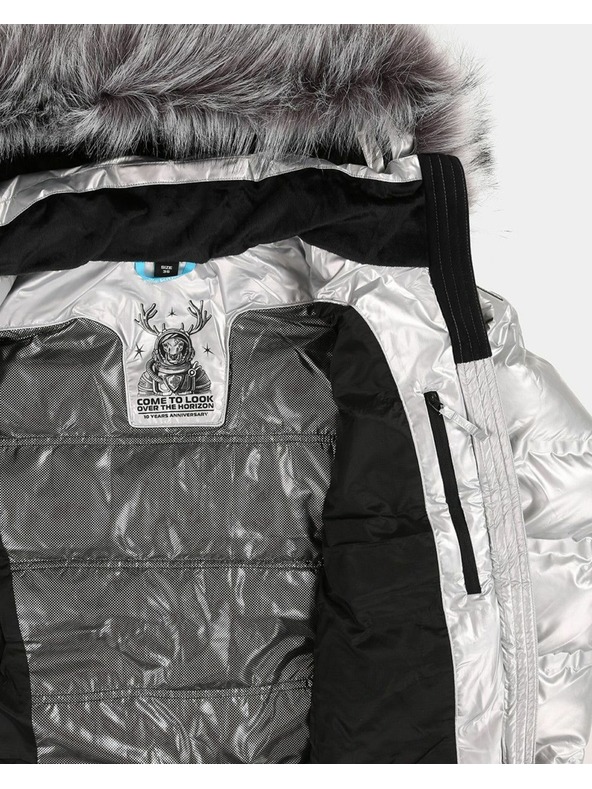 Kilpi Ženska srebrna zimska podložena jakna Kilpi LTD SIRIUS-W Srebrna