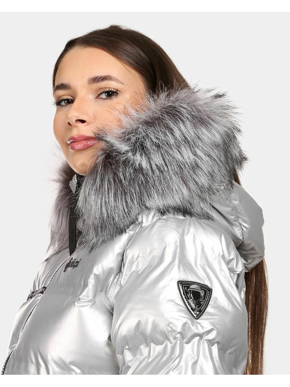 Kilpi Ženska srebrna zimska podložena jakna Kilpi LTD SIRIUS-W Srebrna
