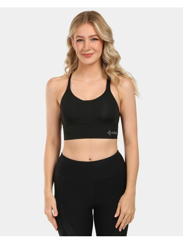 Kilpi Ženska športna modrček Kilpi MARI-W za intenzivne aktivnosti Črna