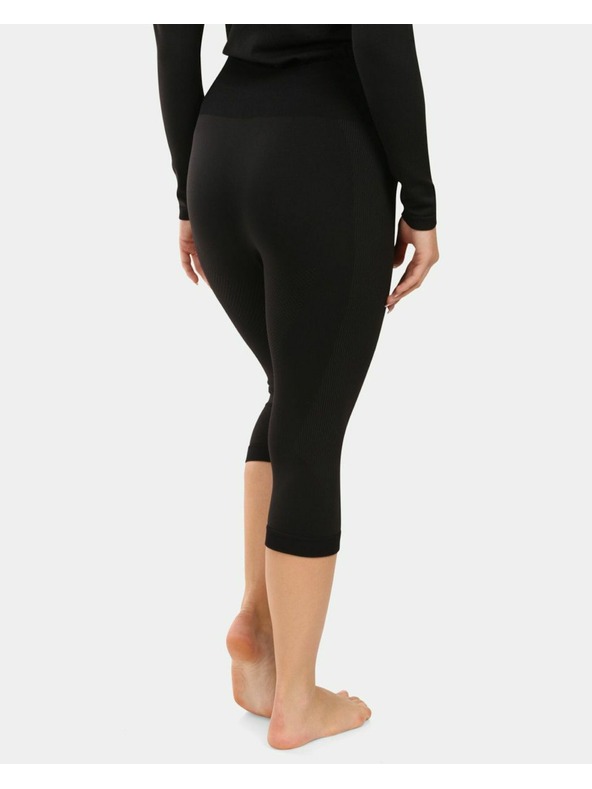 Kilpi Ženske brezšivne 3/4 termo hlače Kilpi LINE-W Črna