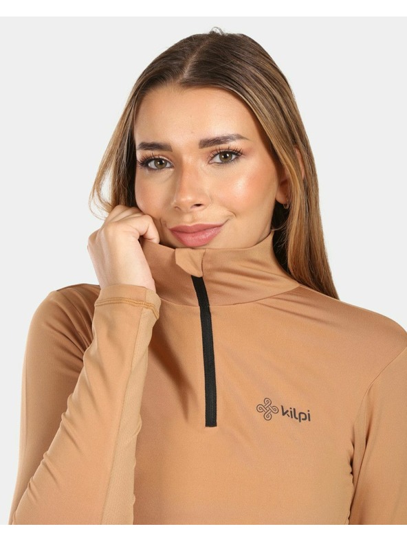 Kilpi Ženska termo majica z dolgimi rokavi Kilpi WILLIE-W Bež
